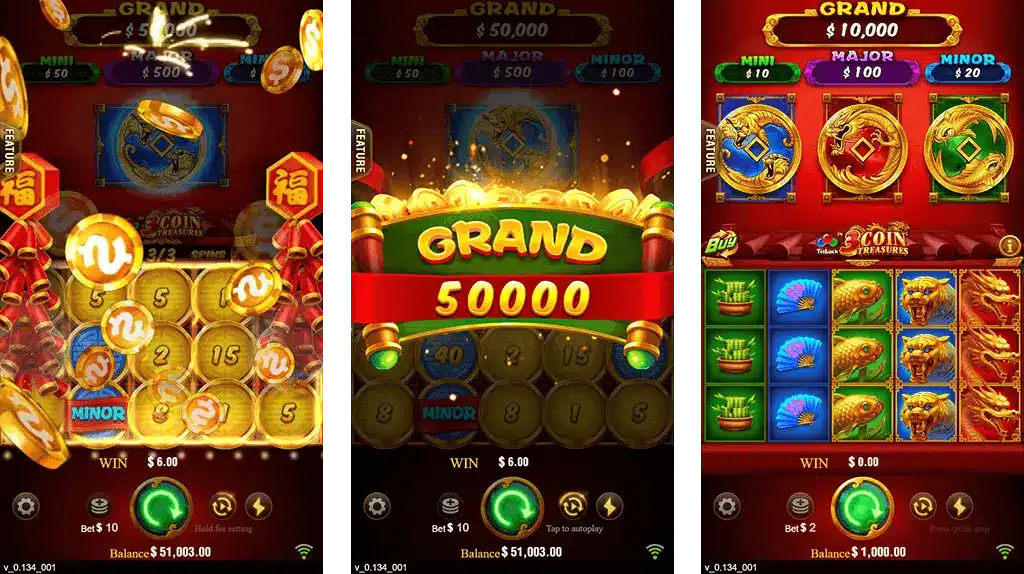 3 Coins Odds96Register Bonus